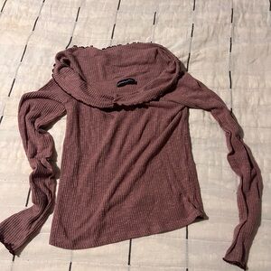 Abercrombie & Fitch Dusty Pink Cowl Neck Sweater